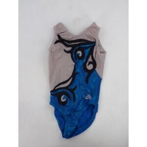 Gymnastics Leotard Aerials Medium Child Blue Dane Jazz